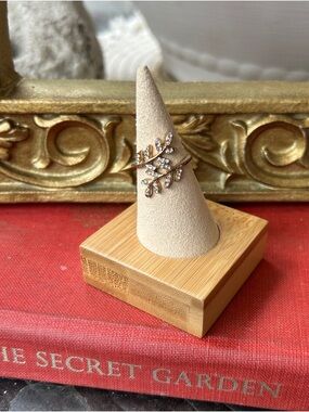 & Other Stories Gold Leaf Crystal Ring - Gold